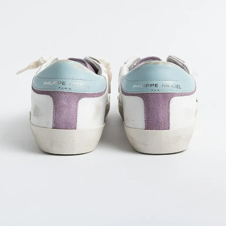 Philippe Model Paris Sneakers*Philippe Model - Sneakers Prld Wx26 - Parisx - Blanc Violet