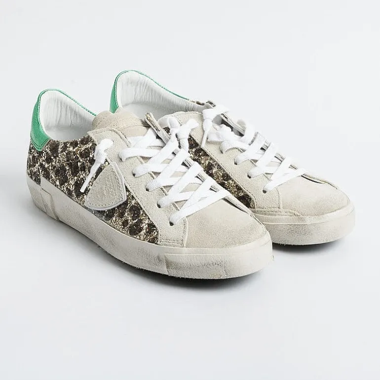 Philippe Model Paris Sneakers*Philippe Model - Sneakers Prld Glm1 - Parisx - Leopard Glitter