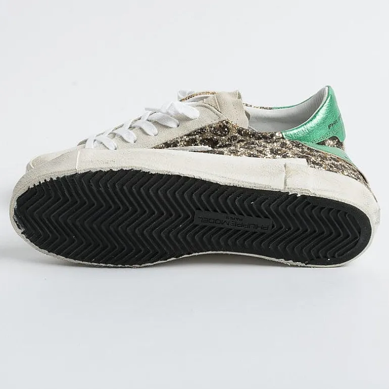 Philippe Model Paris Sneakers*Philippe Model - Sneakers Prld Glm1 - Parisx - Leopard Glitter