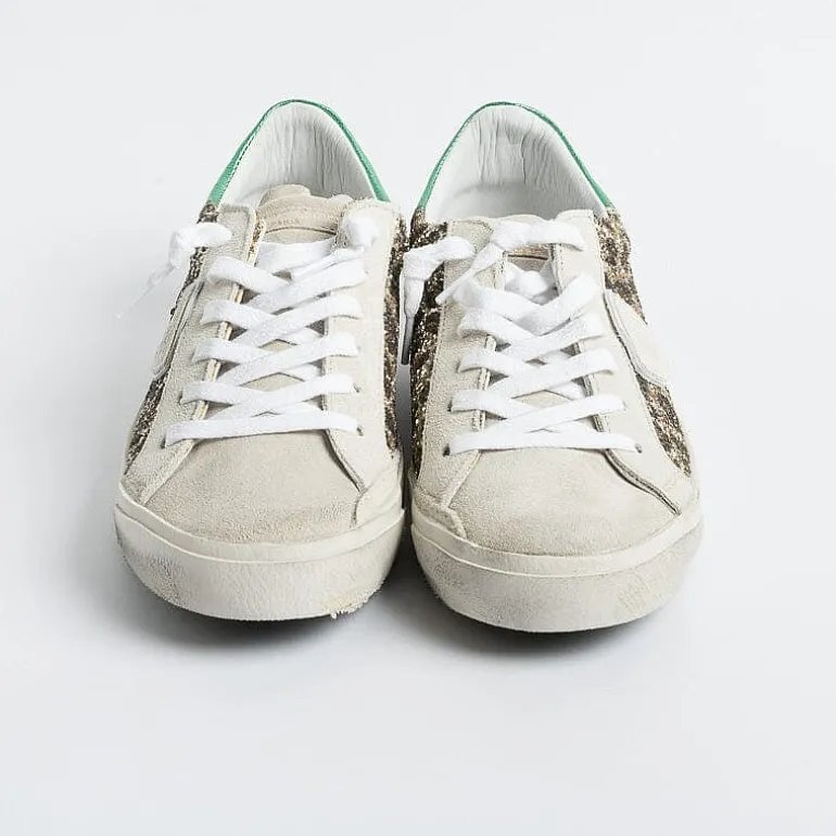 Philippe Model Paris Sneakers*Philippe Model - Sneakers Prld Glm1 - Parisx - Leopard Glitter