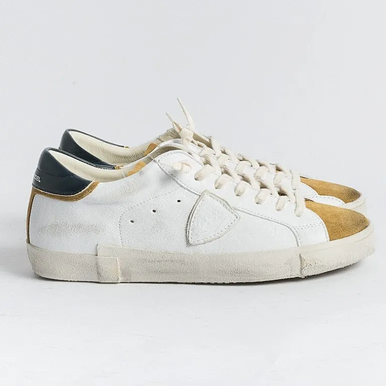 Philippe Model Paris Sneakers*Philippe Model - Sneakers Prlu Wx21 - Parisx - Mustard White