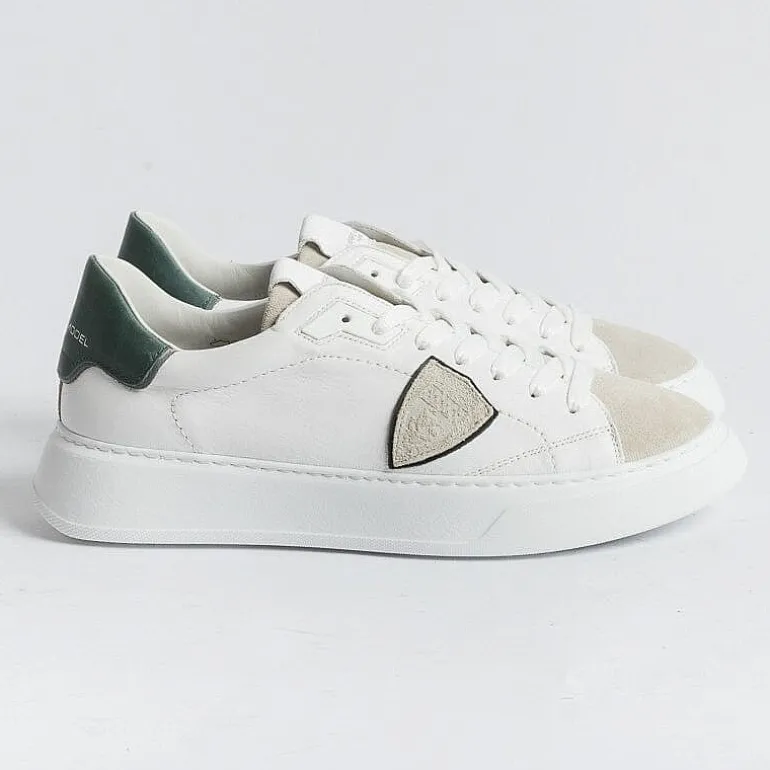 Philippe Model Paris Sneakers*Philippe Model - Temple Sneakers - Btlu Wx10 - White Green