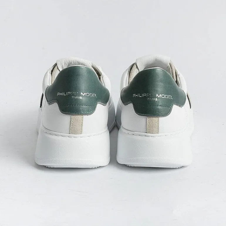 Philippe Model Paris Sneakers*Philippe Model - Temple Sneakers - Btlu Wx10 - White Green
