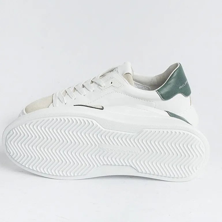 Philippe Model Paris Sneakers*Philippe Model - Temple Sneakers - Btlu Wx10 - White Green