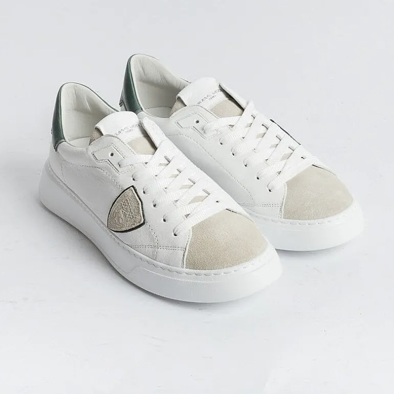 Philippe Model Paris Sneakers*Philippe Model - Temple Sneakers - Btlu Wx10 - White Green