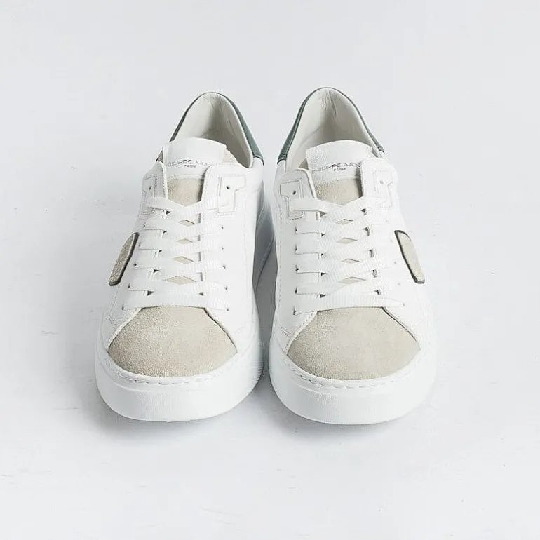 Philippe Model Paris Sneakers*Philippe Model - Temple Sneakers - Btlu Wx10 - White Green