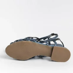 PONS QUINTANA Low Sandals* - Flat Sandals Elba 10302 - Light Blue