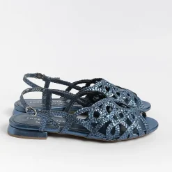 PONS QUINTANA Low Sandals* - Flat Sandals Elba 10302 - Light Blue