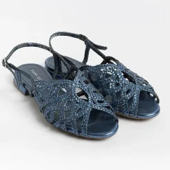PONS QUINTANA Low Sandals* - Flat Sandals Elba 10302 - Light Blue