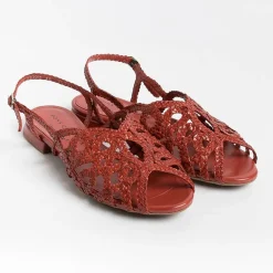 PONS QUINTANA Low Sandals* - Flat Sandals Elba 10302 - Red