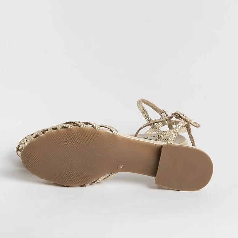 PONS QUINTANA Low Sandals* - Flat Sandals Elba 10308 - Platinum