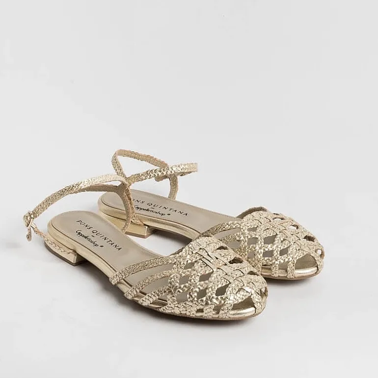 PONS QUINTANA Low Sandals* - Flat Sandals Elba 10308 - Platinum