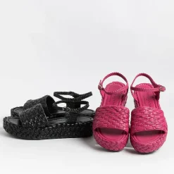 PONS QUINTANA Sandals With Heel* - Sandals With Heels - Forli 10318 - Fuchsia