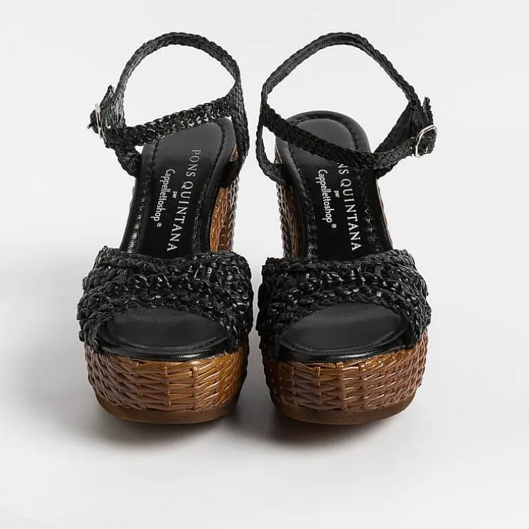 PONS QUINTANA Sandals With Heel* - Sandals With Heels - Cannes - 10425 - Black