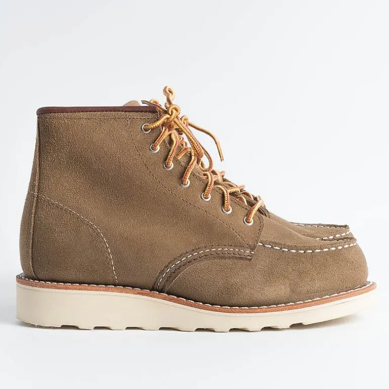 Red Wing - Collezione Donna Ankle Boots*Red Wing - Ankle Boot 3377 Moc Toe Olive Suede