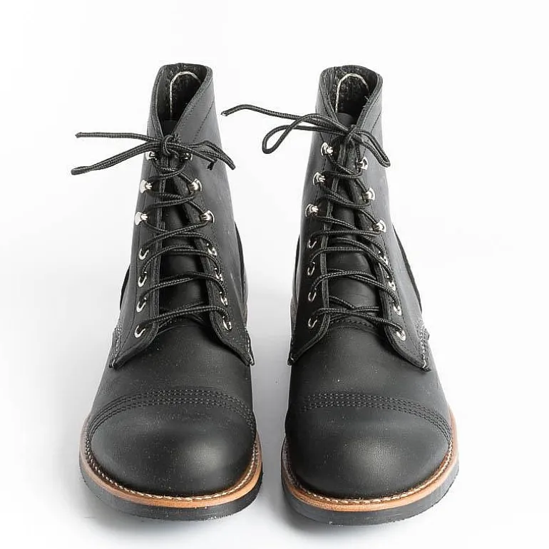 Red Wing Shoes Combat Boots*Red Wing - Polish 8084 - Iron Ranger - Black