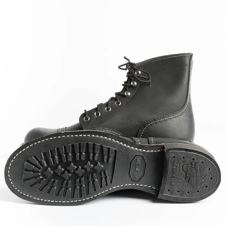 Red Wing Shoes Combat Boots*Red Wing - Polish 8084 - Iron Ranger - Black