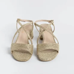 Roberto Festa Sandals With Heel*Roberto Festival - Sandals With Heels Macy - Gold Fabric