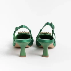 Roberto Festa Ceremony - Shoes And Clutches*Roberto Festival - Sling Back - Stefi - Silk Ivy