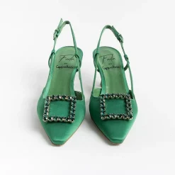 Roberto Festa Ceremony - Shoes And Clutches*Roberto Festival - Sling Back - Stefi - Silk Ivy