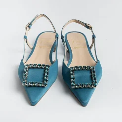 Roberto Festa Slingbacks*Roberto Festival - Sling Back - Lavender Model - Marine Silk