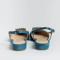 Roberto Festa Slingbacks*Roberto Festival - Sling Back - Lavender Model - Marine Silk
