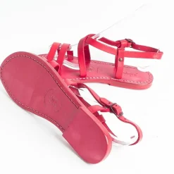 SACHET - Calzature Low Sandals*Sachet - Flat Sandals - Freetime - 531 Tuf - Red