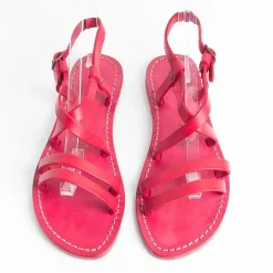 SACHET - Calzature Low Sandals*Sachet - Flat Sandals - Freetime - 531 Tuf - Red
