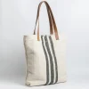 SACHET Tote Bags* - Shoulder Bag - 485 - Black Ivory Fabric