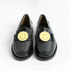 Sebago Loafers* - Moccasin Dan - 72112 - Charms - Black Smile