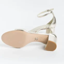 SERGIO LEVANTESI Wedding Shoes* - Sandals With Heels - Easy - Platinum Laminate