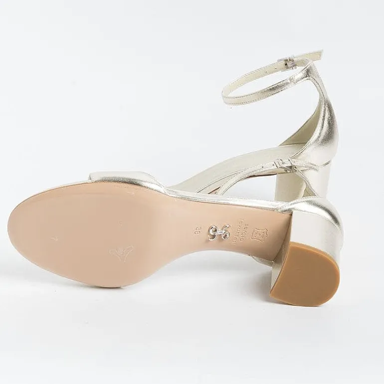 SERGIO LEVANTESI Sandals With Heel* - Sandals With Heels - Easy - Platinum Laminate