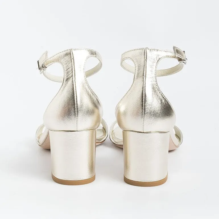 SERGIO LEVANTESI Sandals With Heel* - Sandals With Heels - Easy - Platinum Laminate