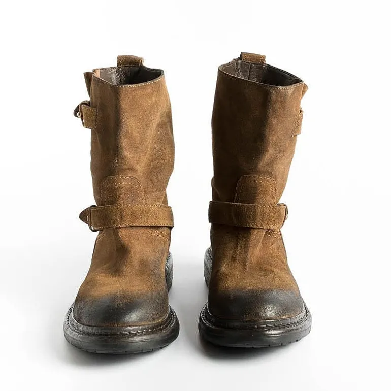 Strategia Ankle Boots* - Biker Boot A4633 - Gringo - Wash Leather
