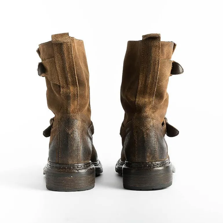 Strategia Ankle Boots* - Biker Boot A4633 - Gringo - Wash Leather