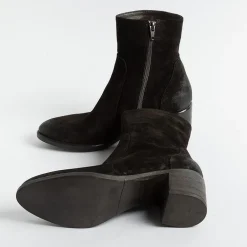 Strategia Ankle Boots* - Texan Ankle Boot E5540 - Velor Ebony Wash