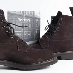 Tricker's Combat Boots* - Burford Coffee Reversed