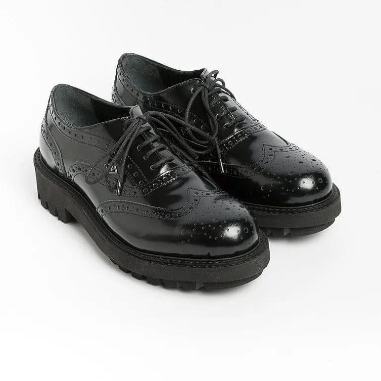 POESIE VENEZIANE Derby And Oxford Shoes*Venetian Poems - Laced - Fsl25 - Black Abrasive