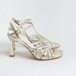 POESIE VENEZIANE Sandals With Heel*Venetian Poems - Sandals With Heel -B80 - Platinum