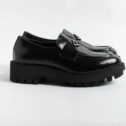 POESIE VENEZIANE Loafers*Venetian Poetry - Moccasin -Fsl23 - Black Abrasivato