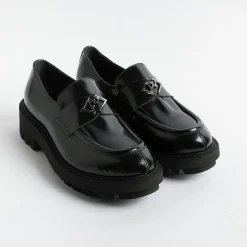 POESIE VENEZIANE Loafers*Venetian Poetry - Moccasin -Fsl23 - Black Abrasivato