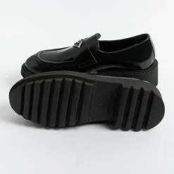 POESIE VENEZIANE Loafers*Venetian Poetry - Moccasin -Fsl23 - Black Abrasivato