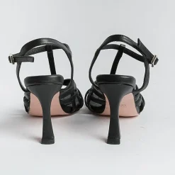 POESIE VENEZIANE Sandals With Heel*Venetian Poetry - Sandals With Heel -B80 - Black