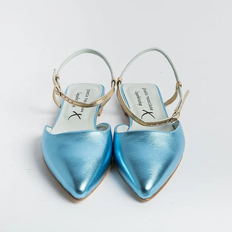 POESIE VENEZIANE Slingbacks*Venetian Poetry - Sling Back - Df34 - Light Blue Laminate