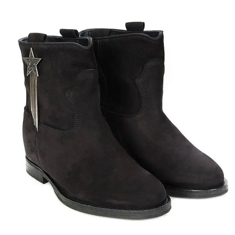 Via Roma 15 Ankle Boots* - Ankle Boot 3327 - Star Edition - Black Desire