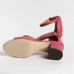 Via Roma 15 Sandals With Heel* - Sandals With Heels - 3065 - Nappa Strawberry