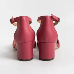 Via Roma 15 Sandals With Heel* - Sandals With Heels - 3065 - Nappa Strawberry