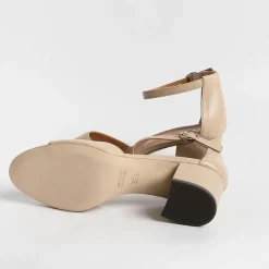 Via Roma 15 Sandals With Heel* - Sandals With Heels - 3065 - Nappa Nude