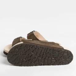 WUD Low Sandals* - Flat Sandals - Root - Ebony