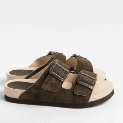 WUD Low Sandals* - Flat Sandals - Root - Ebony